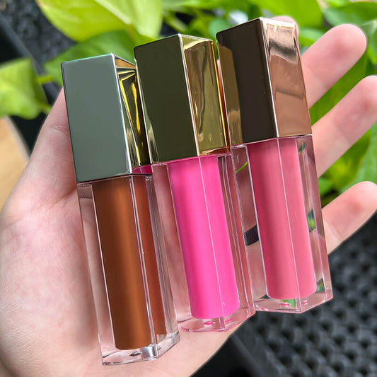 40 Color Matte Lipstick Liquid Non-Stick Long Lasting Waterproof Gold Tube