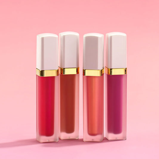 40 color matte liquid lipstick waterproof long lasting white tube