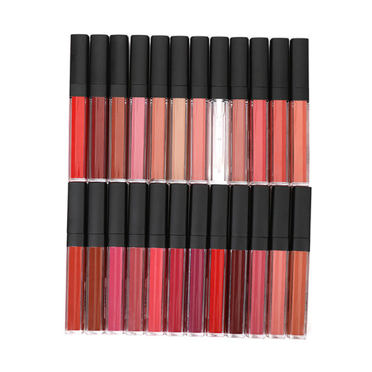 24 color matte lipstick high pigment waterproof not stick long lasting