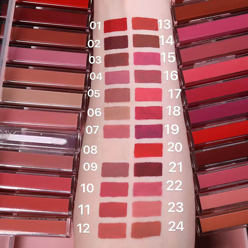 24 color matte lipstick high pigment waterproof not stick long lasting