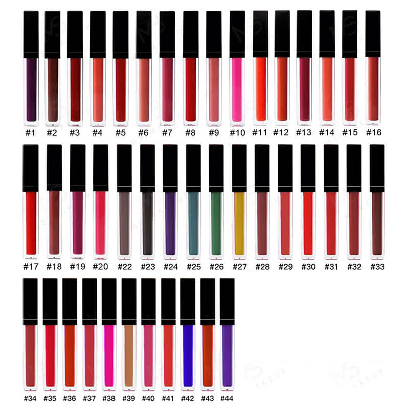 43 color matte liquid lipstick waterproof high pigmented (color 22-44)