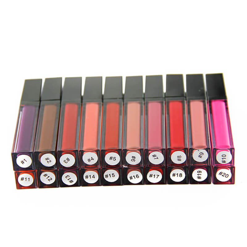 43 color matte liquid lipstick waterproof vegan pigmented (color 01-20)