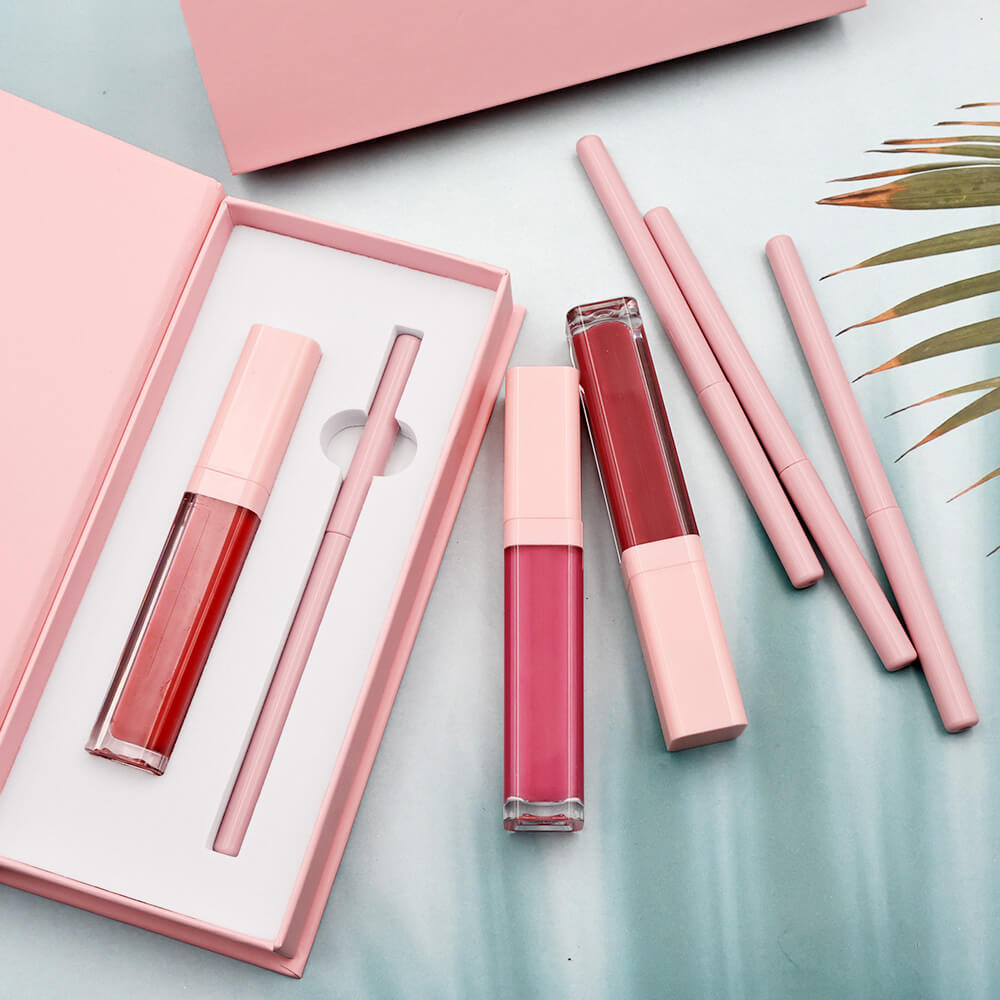 16 color 2 in 1 matte liquid lipstick lip liner set long lasting high pigment