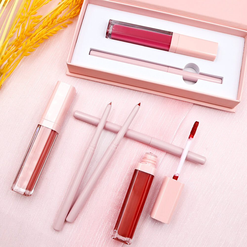 16 color 2 in 1 matte liquid lipstick lip liner set long lasting high pigment