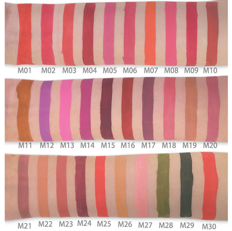 63 colors matte lipstick non-stick long lasting waterproof lipsticks (color 33-63)