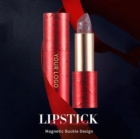 4 color chameleon lipstick glitter lip waterproof non-stick