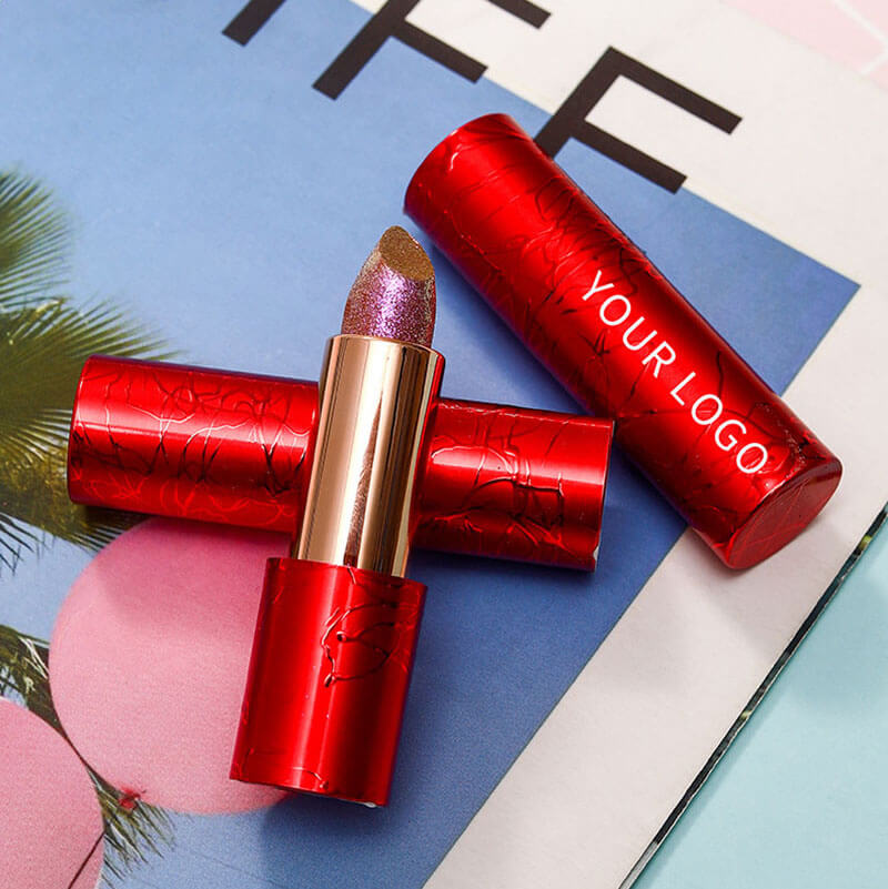 4 color chameleon lipstick glitter lip waterproof non-stick