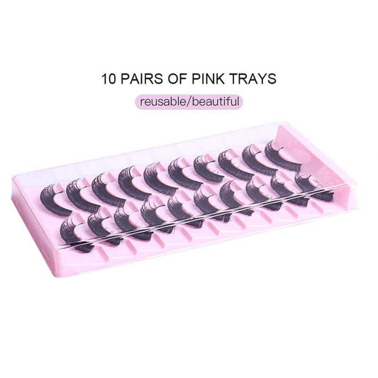 10 pairs false eyelashes mink eyelash fake lash large volume graft-free