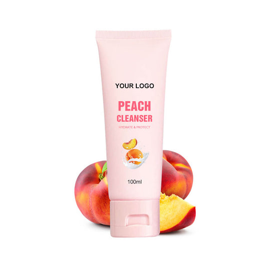 Peach cleanser deep cleansing hydrating moisturizing cruelty free 100ml