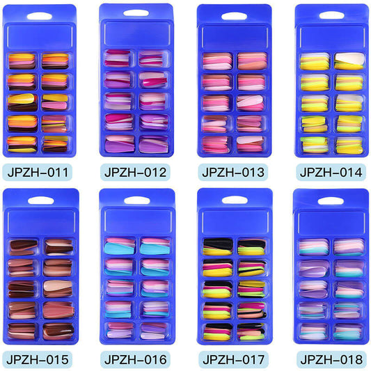 DIY false nail press on nails long ballet pure tips 100 pcs