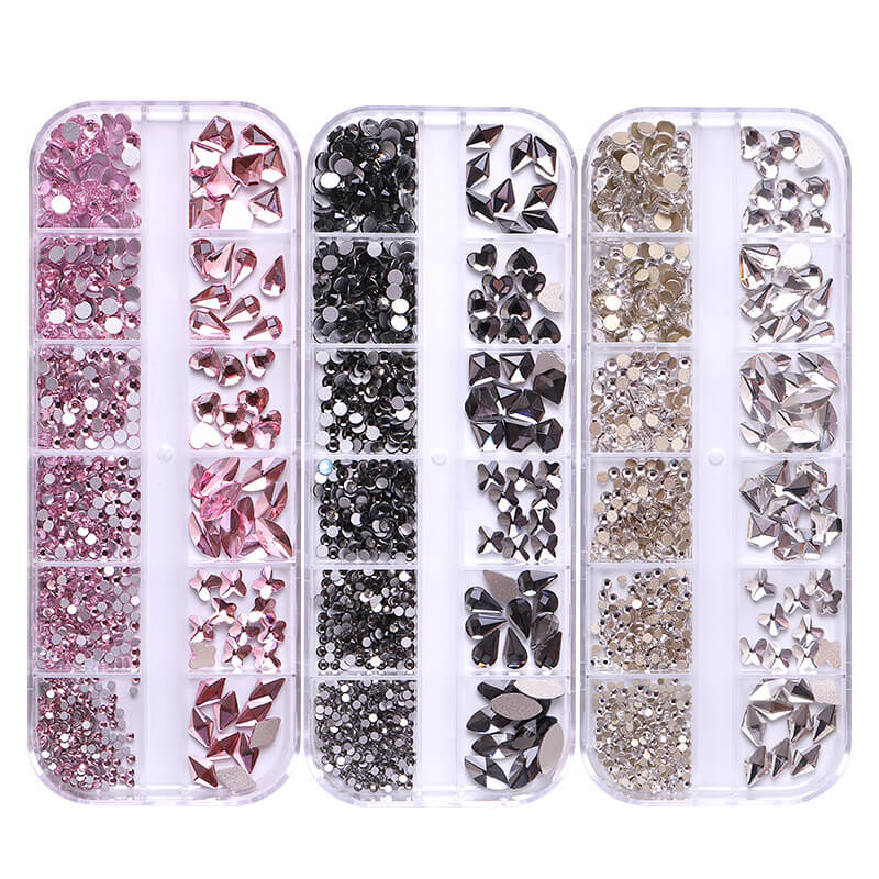 3D DIY nails accessories art rhinestones nail decorations gems
