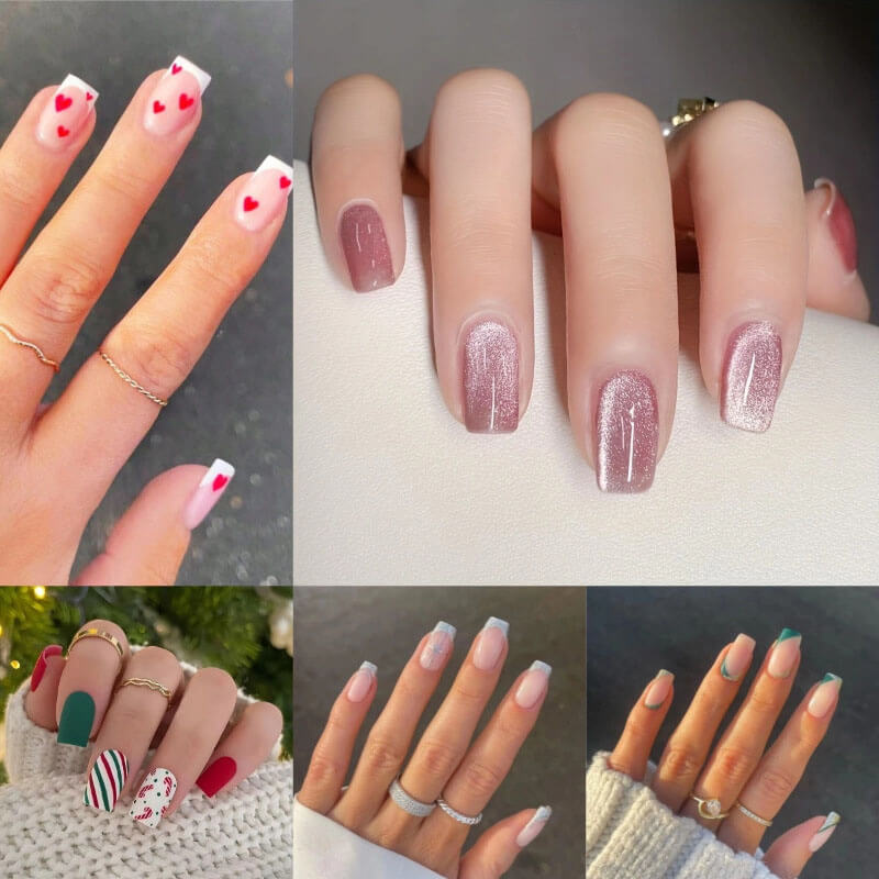 Press on nails fake nails removable nail art reuseable nail pieces