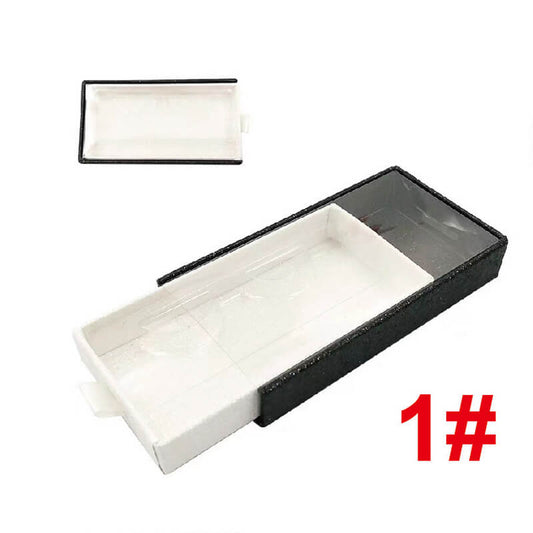 13 color empty eyelash box glitter pull-out lash packaging box with tray
