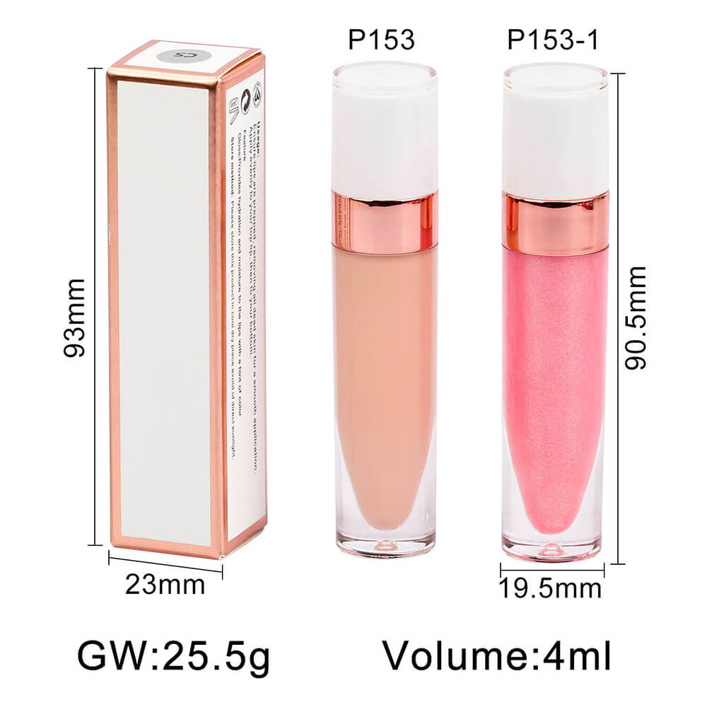40 Color Nude Lip Gloss High Pigmented Shimmer Lip Glaze Moisturizing