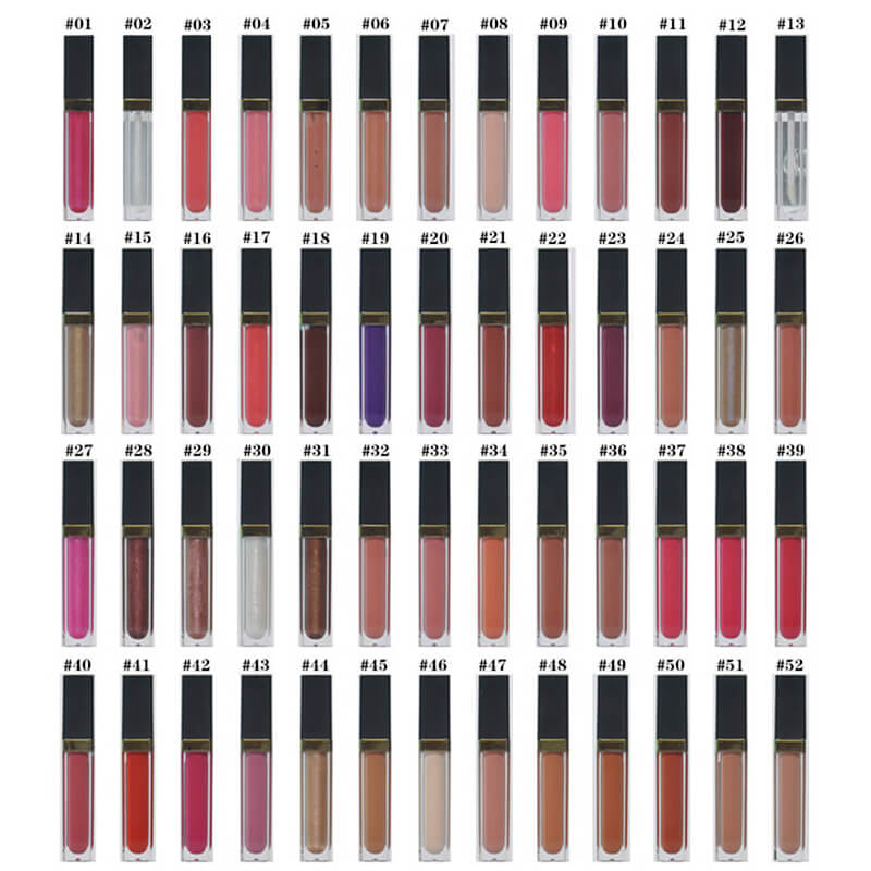 64 color lip gloss nude shimmer high pigmented mirror tube (color 1-32)