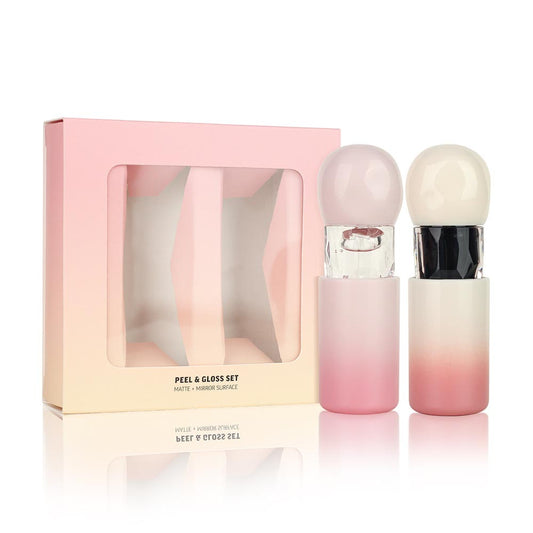 2-Piece Peel-Off Lip Stain Set Matte Lipstick & Lip oil Waterproof Private Label