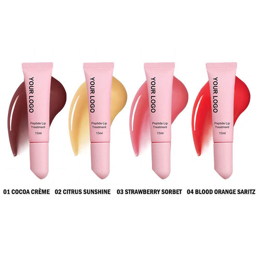 Teinte à lèvres polypeptidique 4 couleurs, gloss, effet hydratant, 15 ml