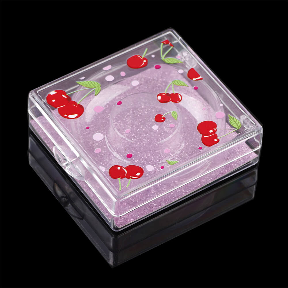 12 color cherry eyelash box square empty packaging box creative new