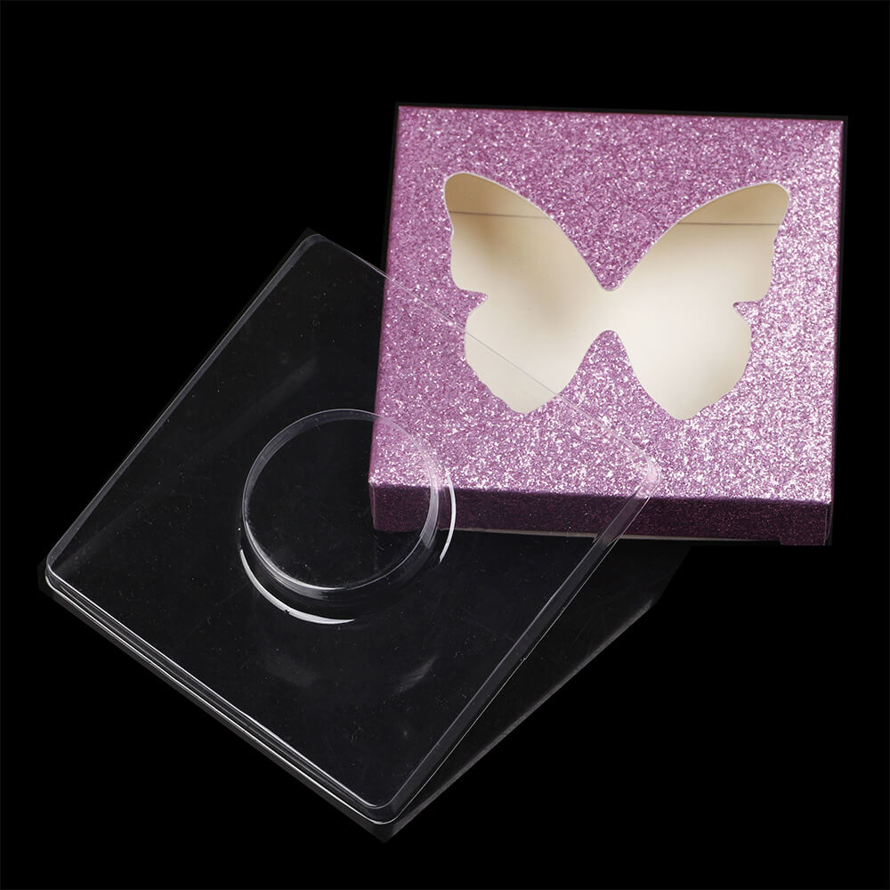 12 color butterfly eyelash box square lash packaging box fashion style