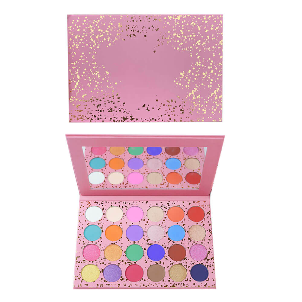 24 color eyeshadow palette pink colorful high pigmented