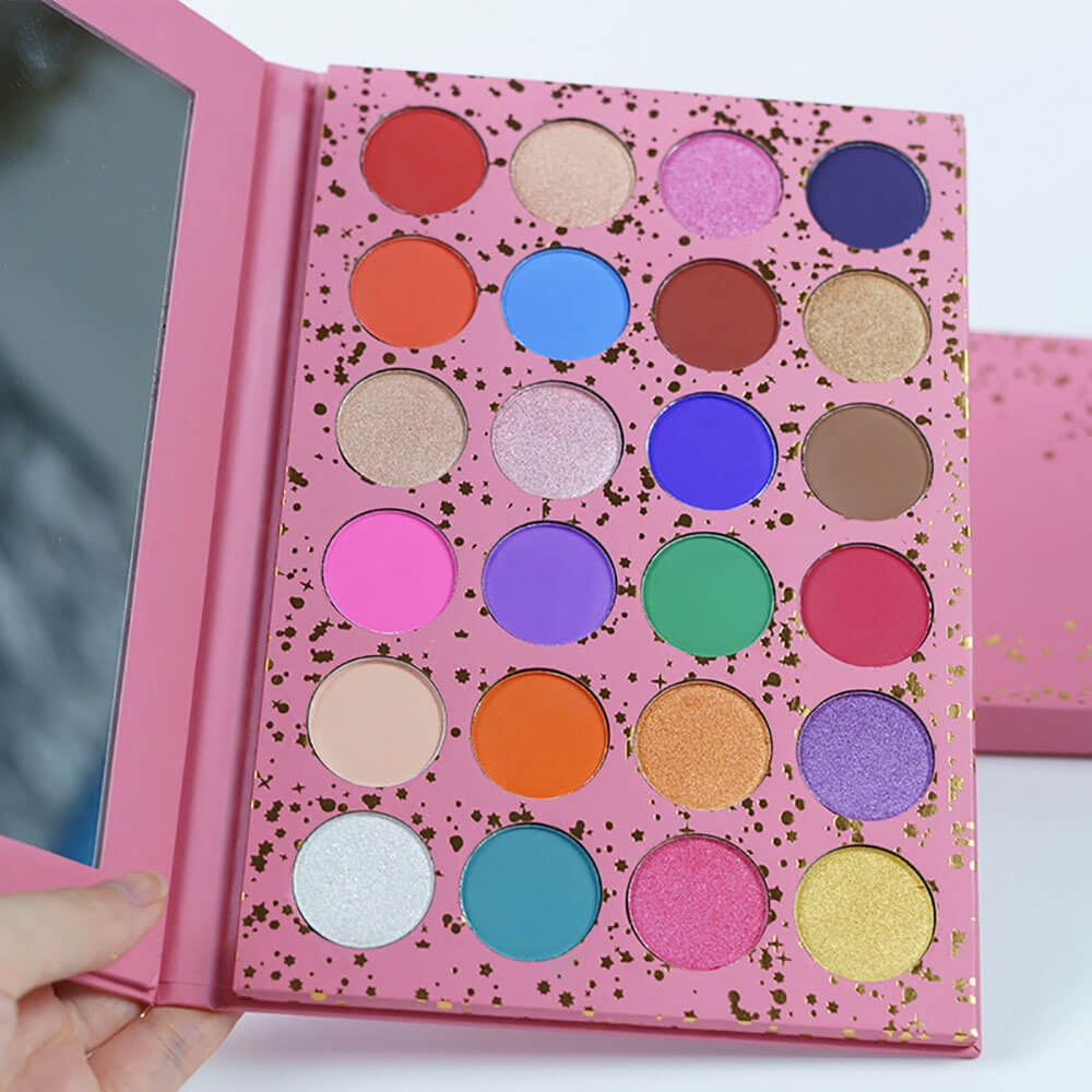 24 color eyeshadow palette pink colorful high pigmented