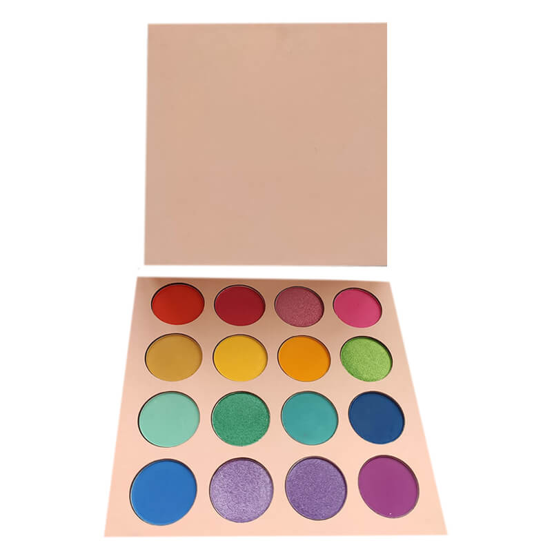 16 color pink eyeshadow palette matte pearlescent waterproof