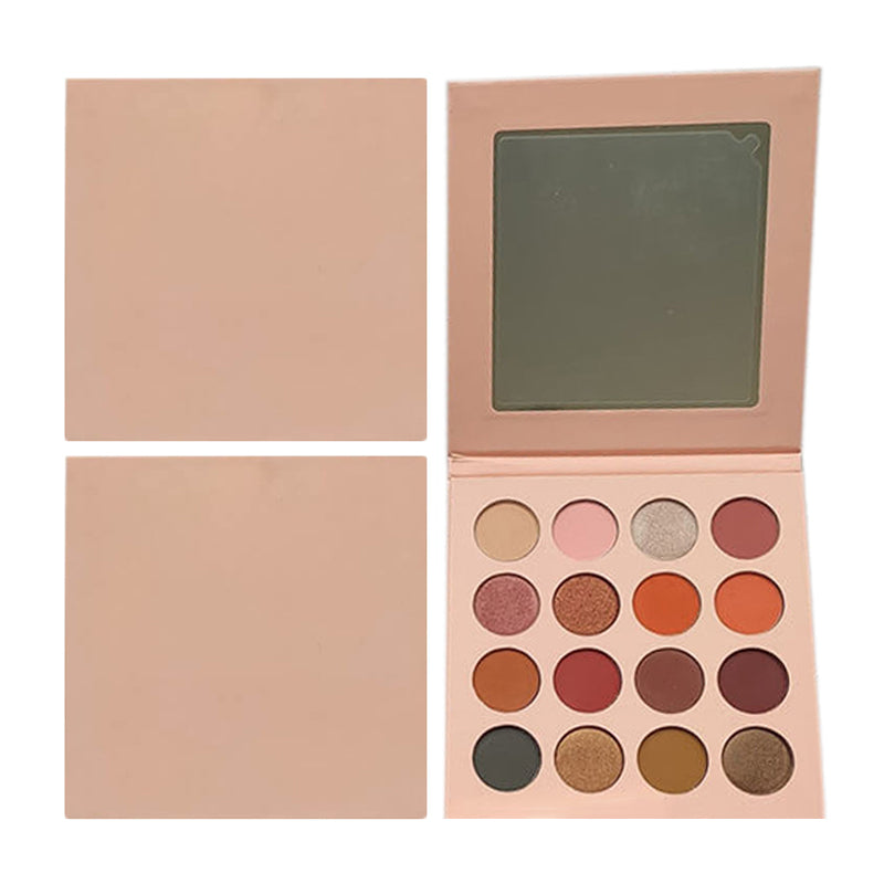 16 Color Pink Eyeshadow Palette Matte Pearlescent Waterproof Vegan