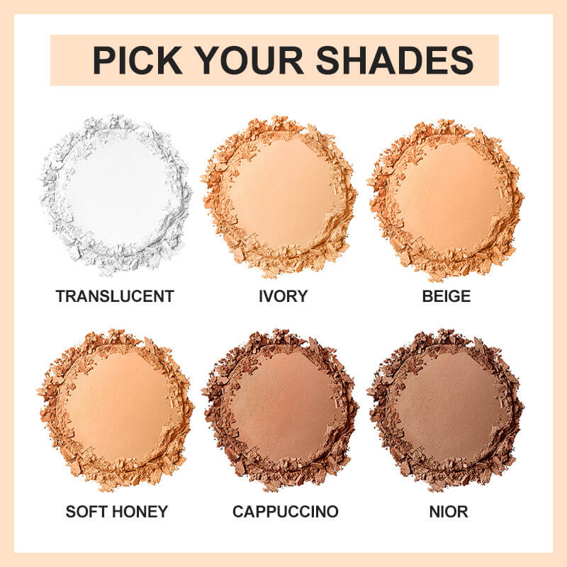 6 color pressed setting powder contour concealer vegan waterproof