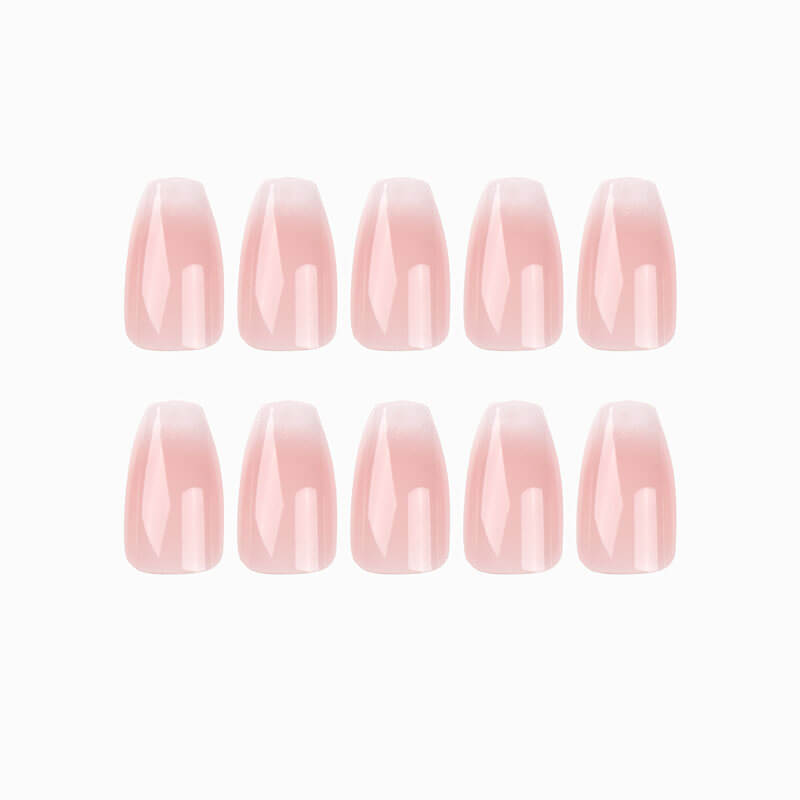 Wearable nails press on nails manicure short patch gradient 24pcs