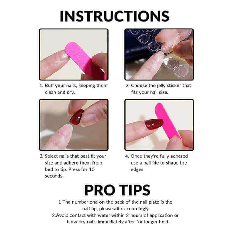 Press on nails fake nails removable nail art reuseable nail pieces