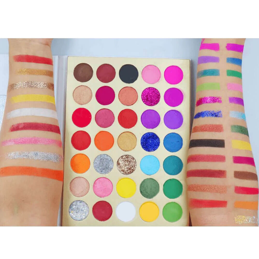 35 color eyeshadow palette high pigmented long lasting hot selling