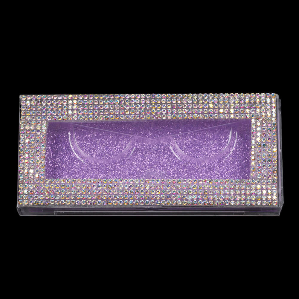 11 color diamond lash box pull-out rectangular eyelash packaging box