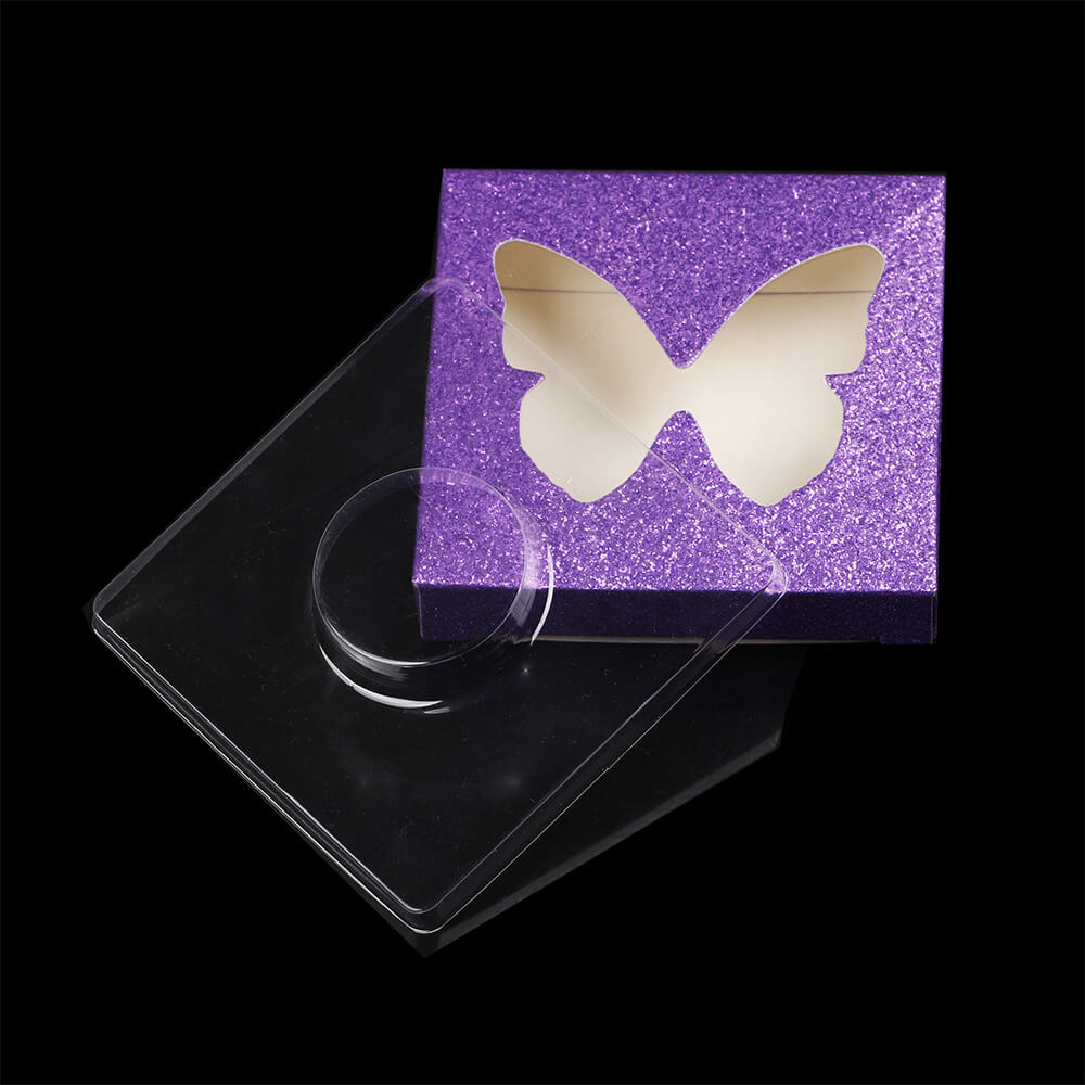 12 color butterfly eyelash box square lash packaging box fashion style