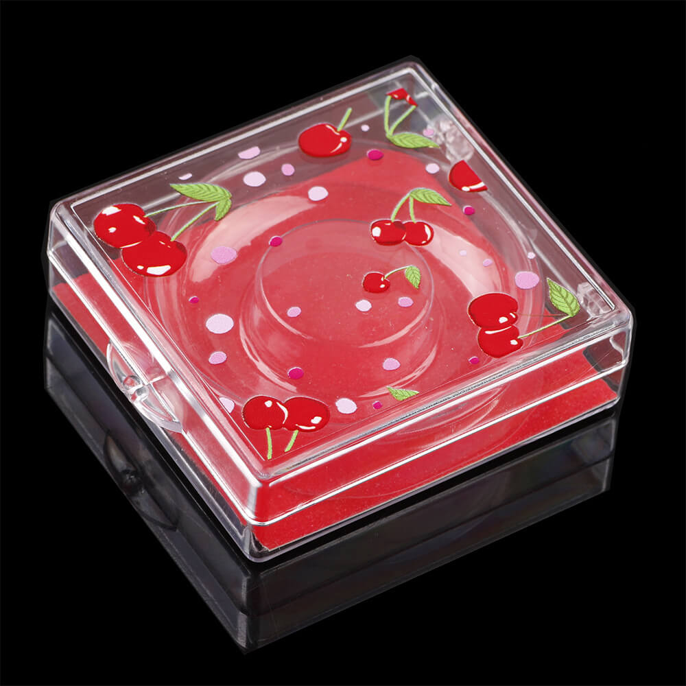 12 color cherry eyelash box square empty packaging box creative new