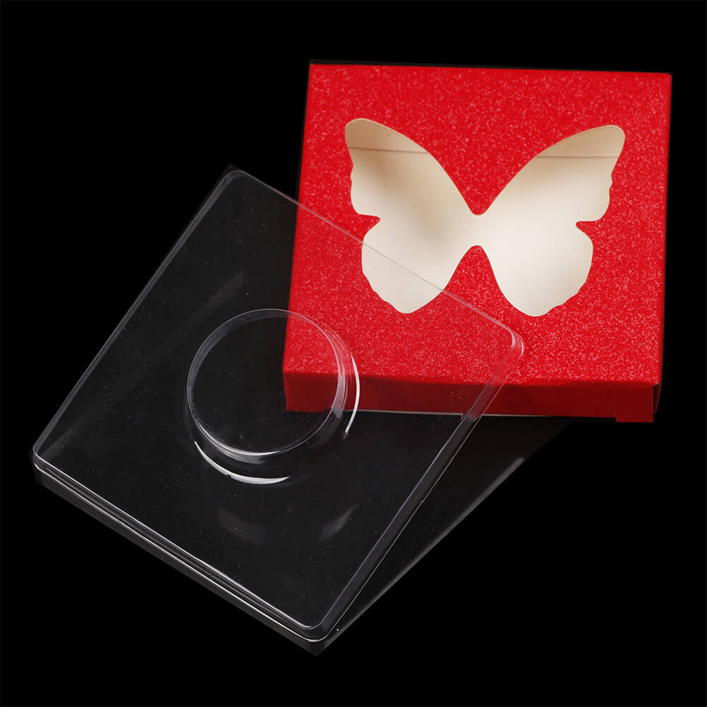 12 color butterfly eyelash box square lash packaging box fashion style