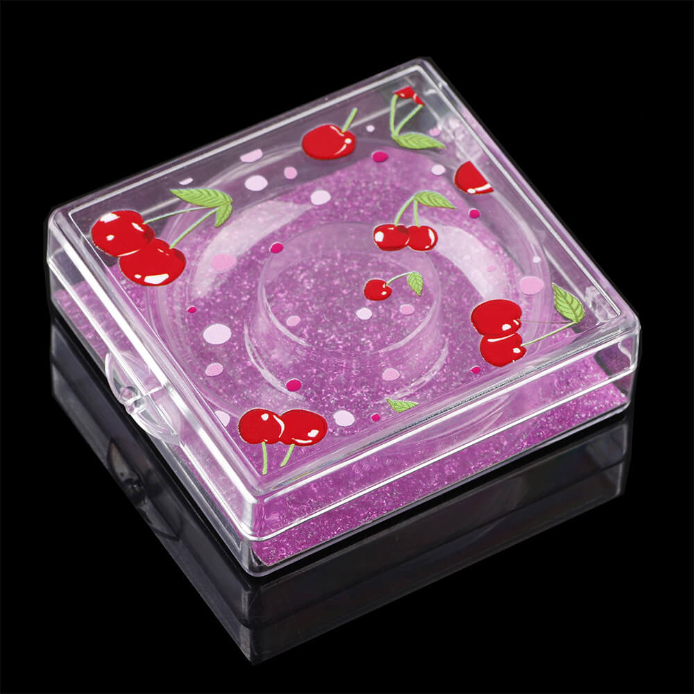 12 color cherry eyelash box square empty packaging box creative new