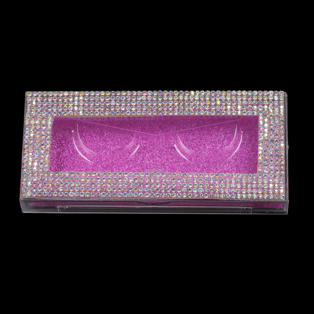 11 color diamond lash box pull-out rectangular eyelash packaging box