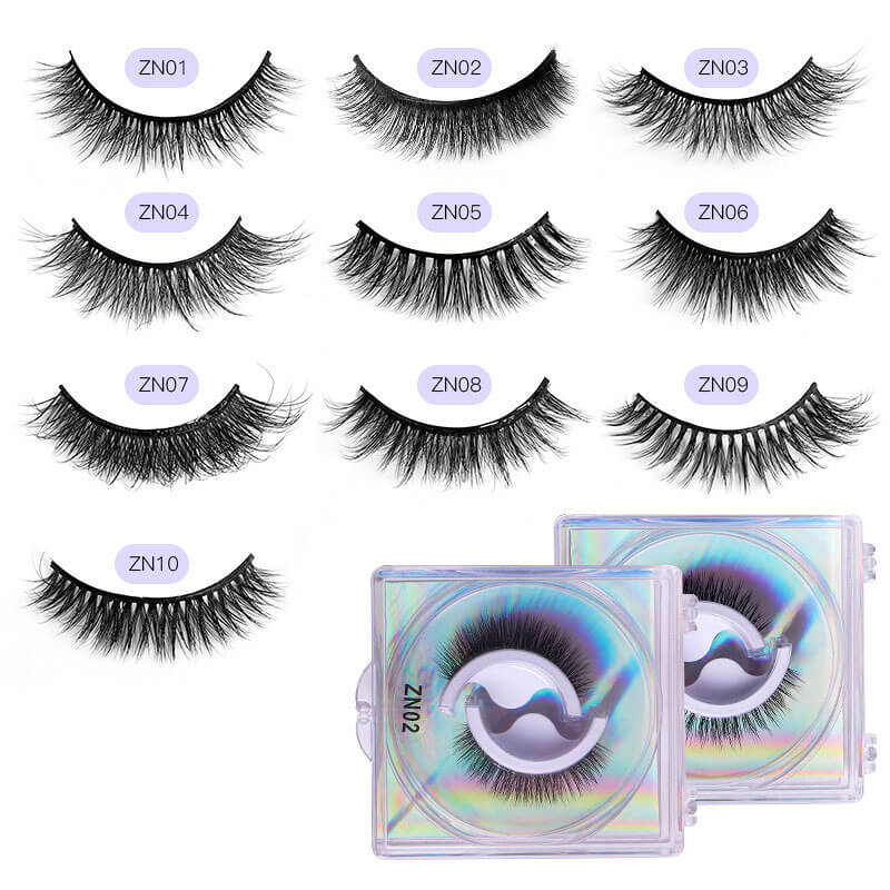 Self-adhesive eyelashes handmade false eyelash grafted lash natural