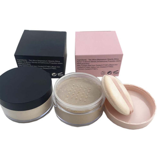 10 color loose setting powder long lasting makeup oil control private label