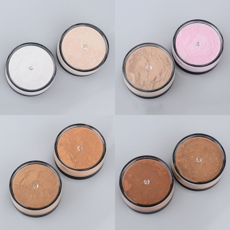 8 color loose setting powder face brighten oil control vegan