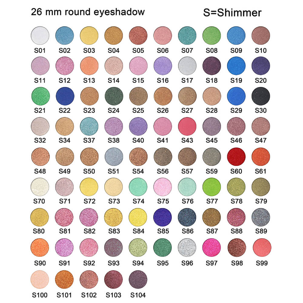 6 color DIY eyeshadow palette 26mm high pigmented long lasting