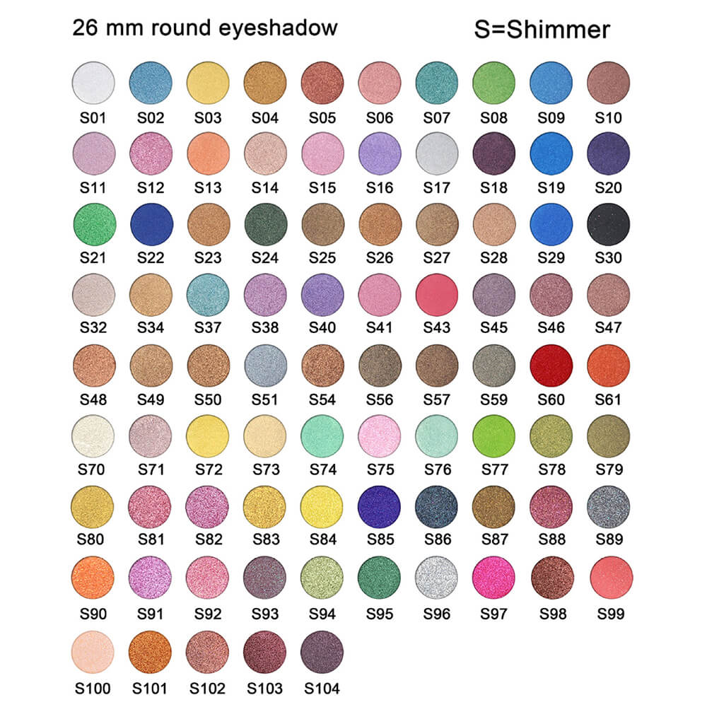 16 color DIY eyeshadow palette 26mm multi-color high pigmented