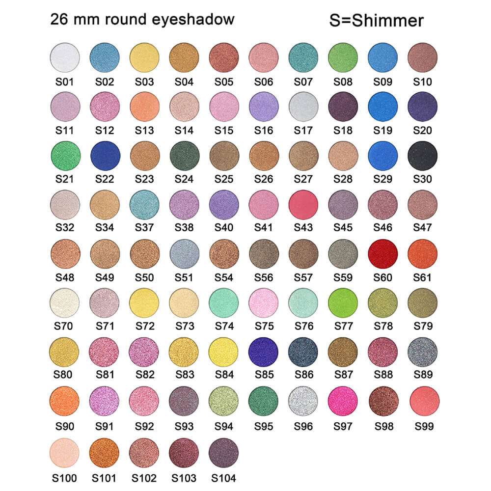9 color DIY eyeshadow palette 26mm high pigmented waterproof
