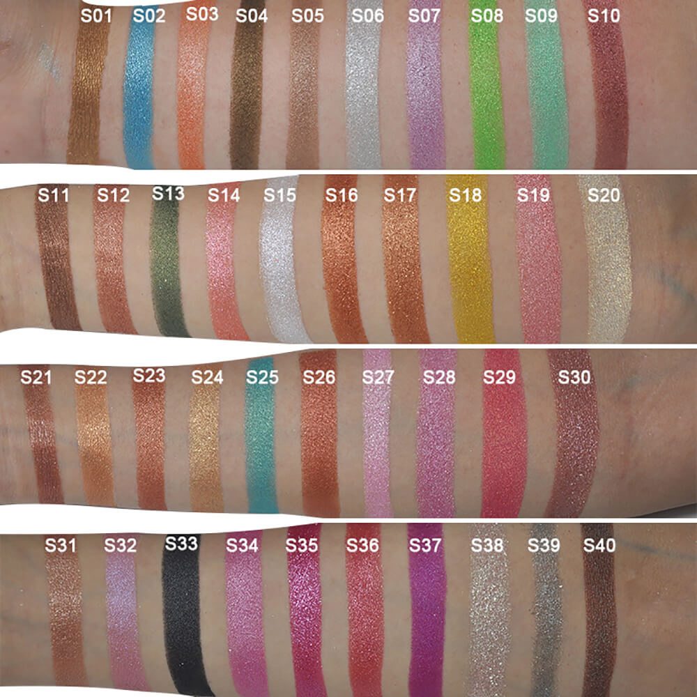 30 color DIY eyeshadow palette square color 22mm high pigmented waterproof