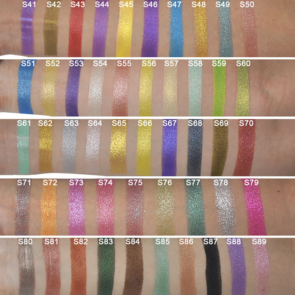 13 color DIY diamond eyeshadow palette square color 22mm high pigmented