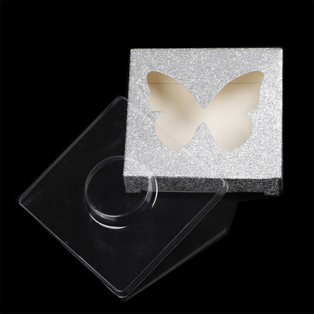 12 color butterfly eyelash box square lash packaging box fashion style