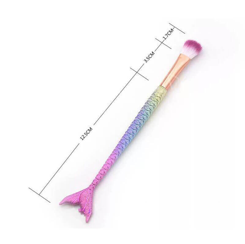 Mermaid makeup brush eyeshadow powder blush highlighter brushes