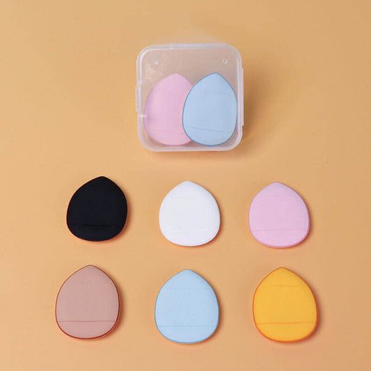 2 pcs small powder puff makeup sponge air cushion cream finger puff
