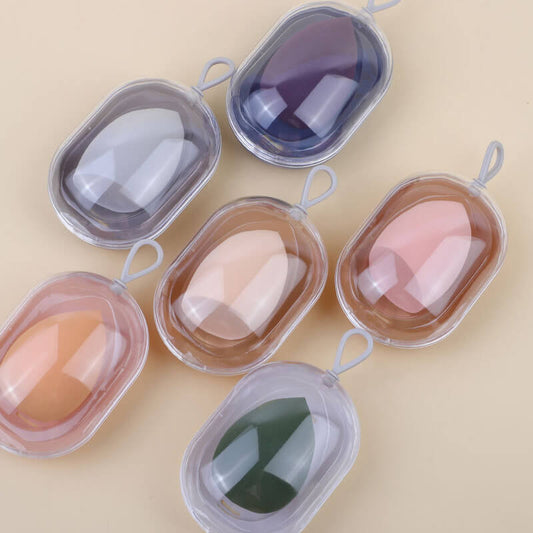 6 color beauty blender makeup sponge powder puff dry and wet