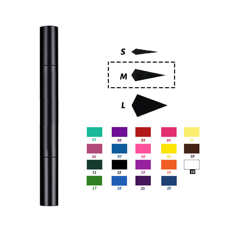 22 color liquid eyeliner eye stamp long lasting waterproof black tube